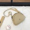 Hong Kong Style Women'S Small Satchel Trendy Simple Messenger Bag Casual Small Round Bag Tooling Style Couple Shoulder Nylon Bag