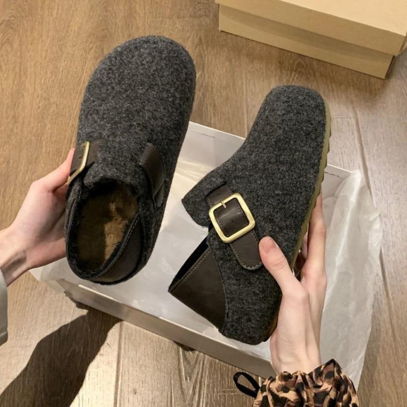 Women's Autumn and Winter New Thick-soled Versatile Shoes, Fleece Warm Shoes and Cotton Shoes