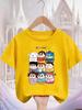 Summer Casual Crew Neck T Shirt Cute Kawaii Cartoon Street Fashion Tops For Kids Crayon Shin Chan Boys Girls 3 14 Years