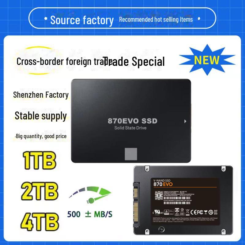 High-Speed SATA3 Star Solid State Drive 870EVO, Available In 1TB, 2TB, 4TB - Neutral Expansion Upgrade SSD