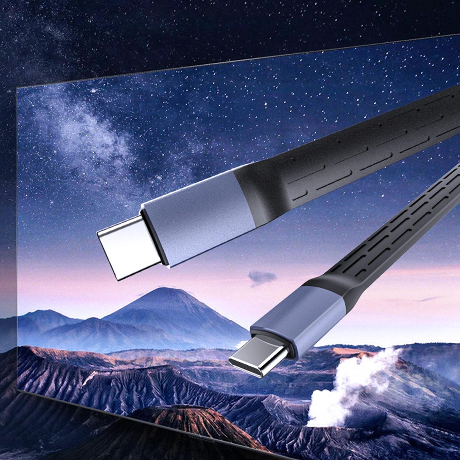 

USB C to USB C Cable PD240W Power Delivery 40Gbps Data Transfer for Quick Charging and 8K@60Hz Video Output Wire 1