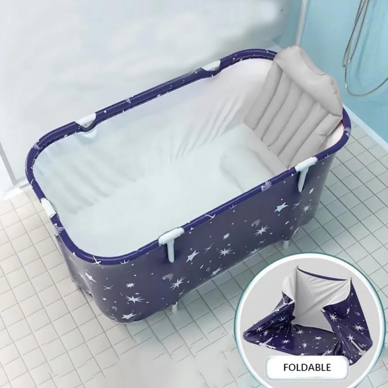 Portable Folding Bathtub For Adult Children Swimming Pool Large Bath Bucket Insulation Bathing Bath Tub Home Bathroom Supplies