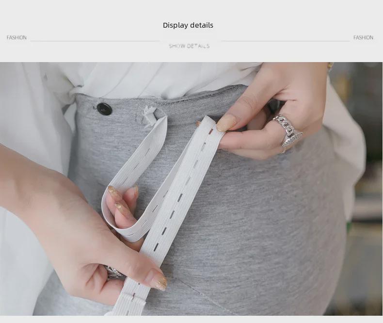 Letní těhotenské legíny s krátkým střihem 2024 - Lehké a stylové pro nastávající maminky