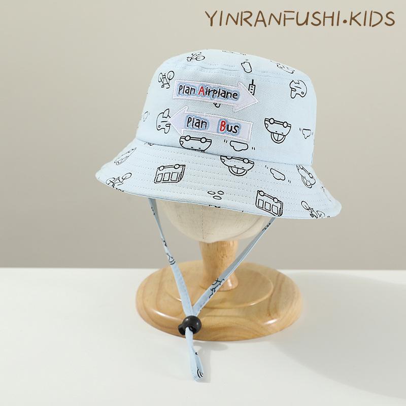 Spring and Summer Baby Fisherman Hat Korean Version Girl Cartoon Sun Hat Boy Basin Hat Sun Protection Sun Hat Children Hat Trend