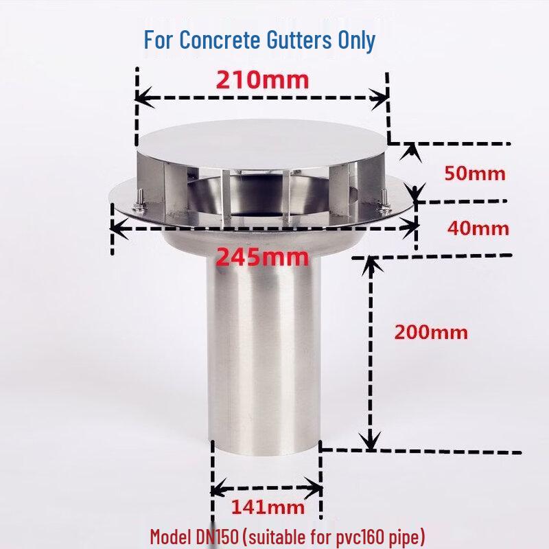 

Gravity Rainwater Downspout with Waterproof Plate