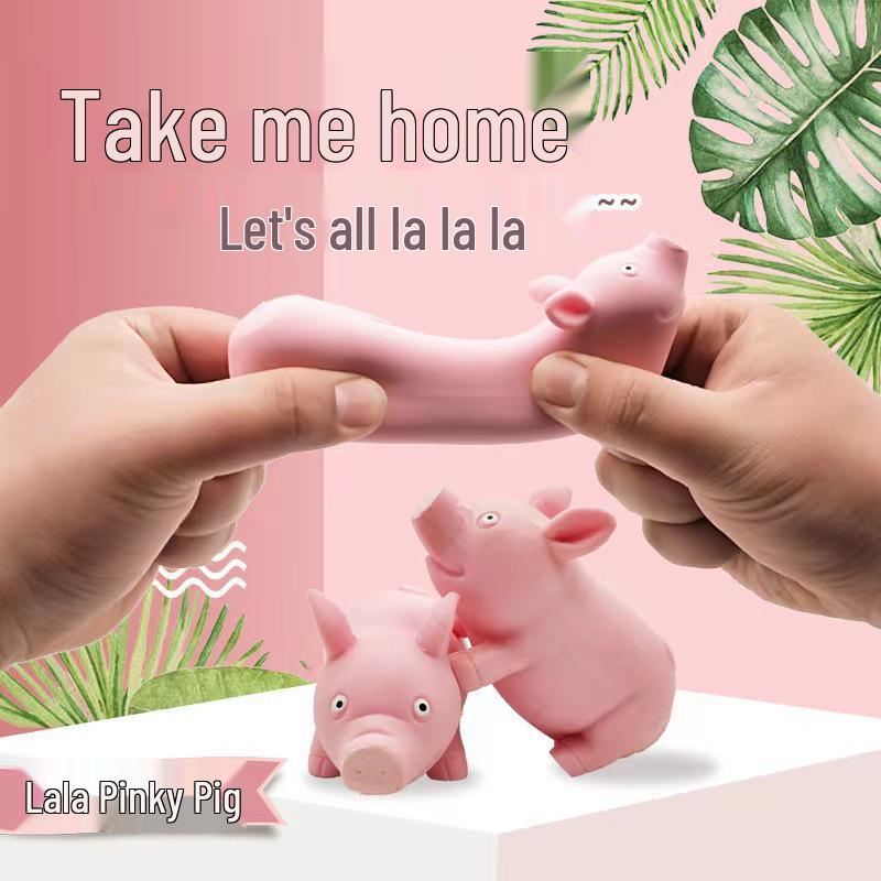 Мультяшная розовая свинка, игрушка-мялка для снятия стресса и розыгрышей