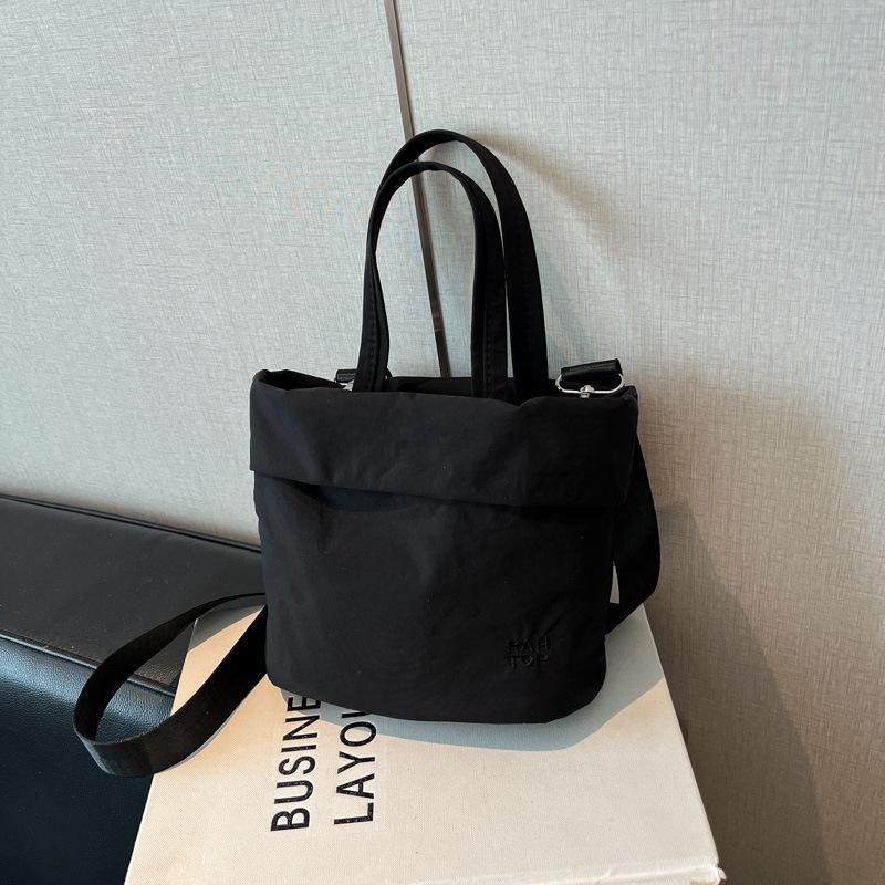 Korean simple Oxford cloth handbag bag women's summer fashion lightweight bucket bag versatile shoulder messenger bag