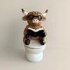 Quality Resin Statue Cow Sculpture With Detailed Texture Great Gift For Nature Lover And Collectors