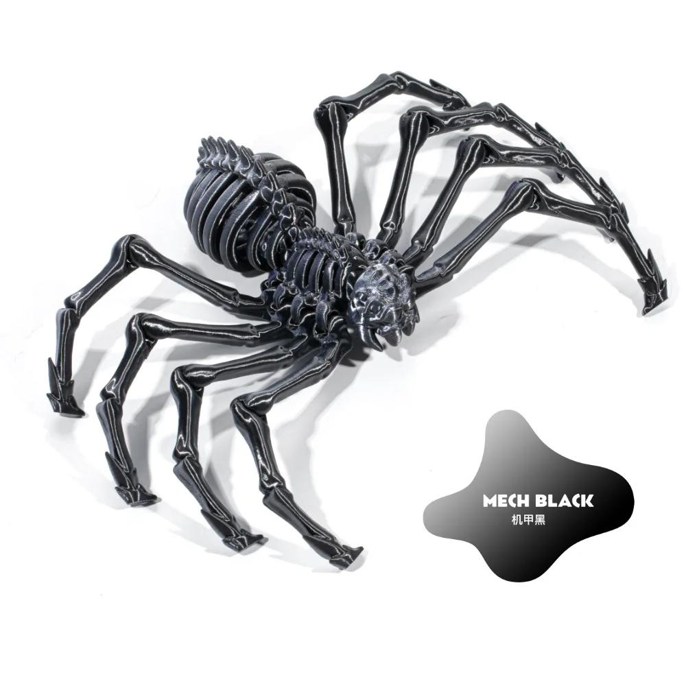 3D Printing Spider Animals Toy Realistic Colorful Spider Figurine Articulated Fidget Toy for Spider Lovers Halloween Home Decor