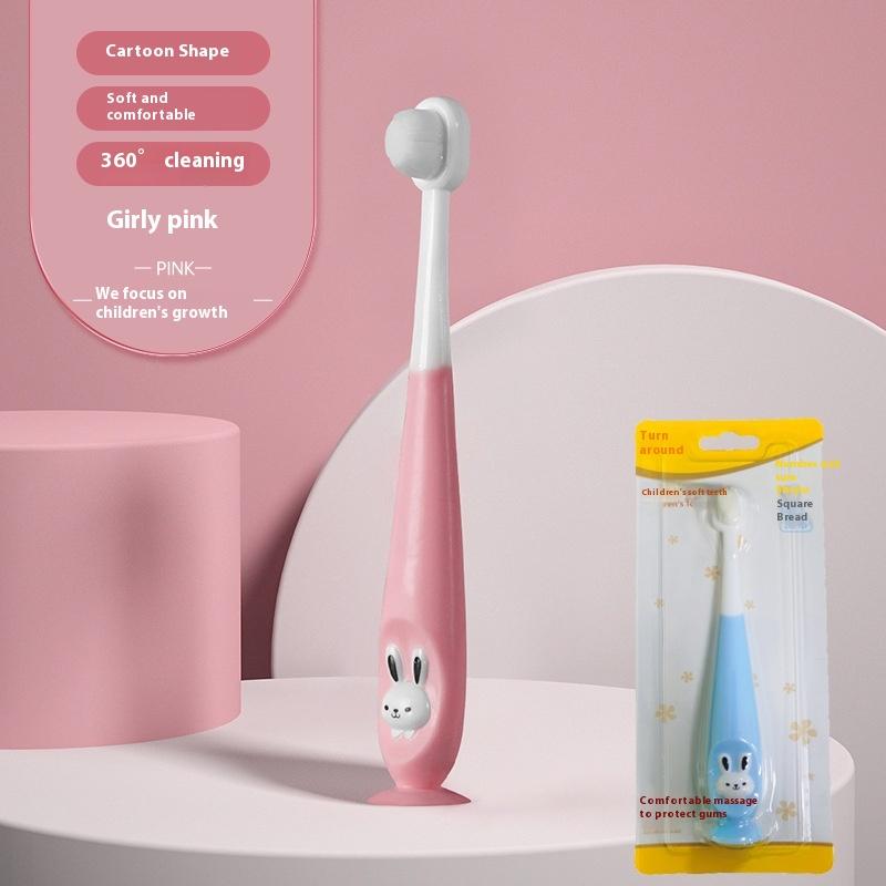 1 Pieza Cepillo de Dientes Infantil con Millones de Cerdas Nano Ultra Fino Suave para Niños Cepillo de Dientes Lindo de Dibujos Animados Para 2-12 Años