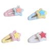 Cute Star Shape Hair Pin Adult Teens Plush Ponytail Bangs Decorative Hair Clip