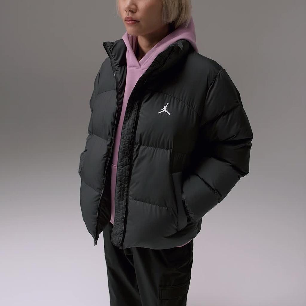 Jordan Comfortable Stylish Minimalist Casual Cotton Jacket Women Jackets Black White FZ4528-010