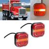 2pcs Trailer LED Tail Indicator Number Plate Light Rear Reverse Brake Stop Lamp