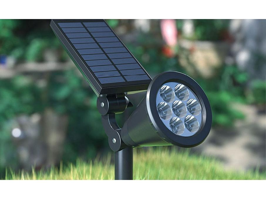 Solar Colorful Outdoor Lawn Spotlight - Automatic Dusk Activation, Ground-Inserted Garden Tree Light