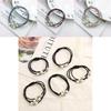 Korean Version Of The Three-strength Rubber Band High-elastic Pearl Head Rope For Women And Girls