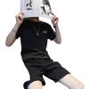 Herr Trendig Våfflad Kortärmad T-shirt och Shorts Sommarset
