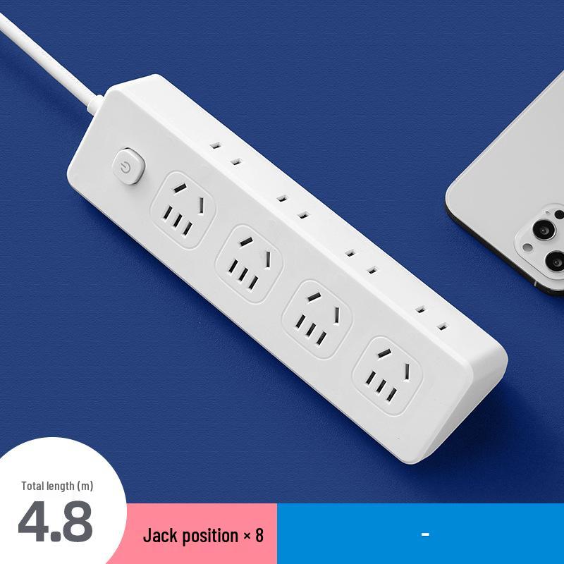 USB Power Strip with Multi-Outlet Extension Cord for Office and Dorm Use