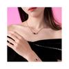 Emporio Armani Necklace  Diamond Beaded Small Waist Transfer Beads Stainless Steel Crystal Transfer Bead Necklace F Basic Packaging-brand Original Box