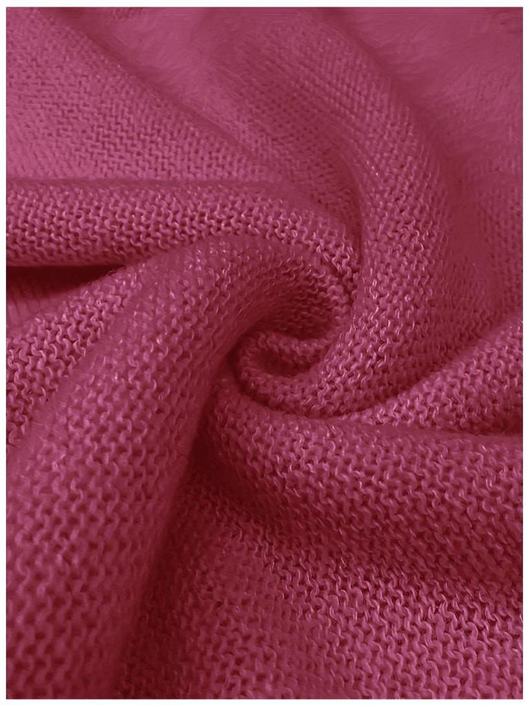 Women's European and American Casual V-Neck Cable Knit Sweater Coat - Solid Color, Autumn/Winter Pullover.