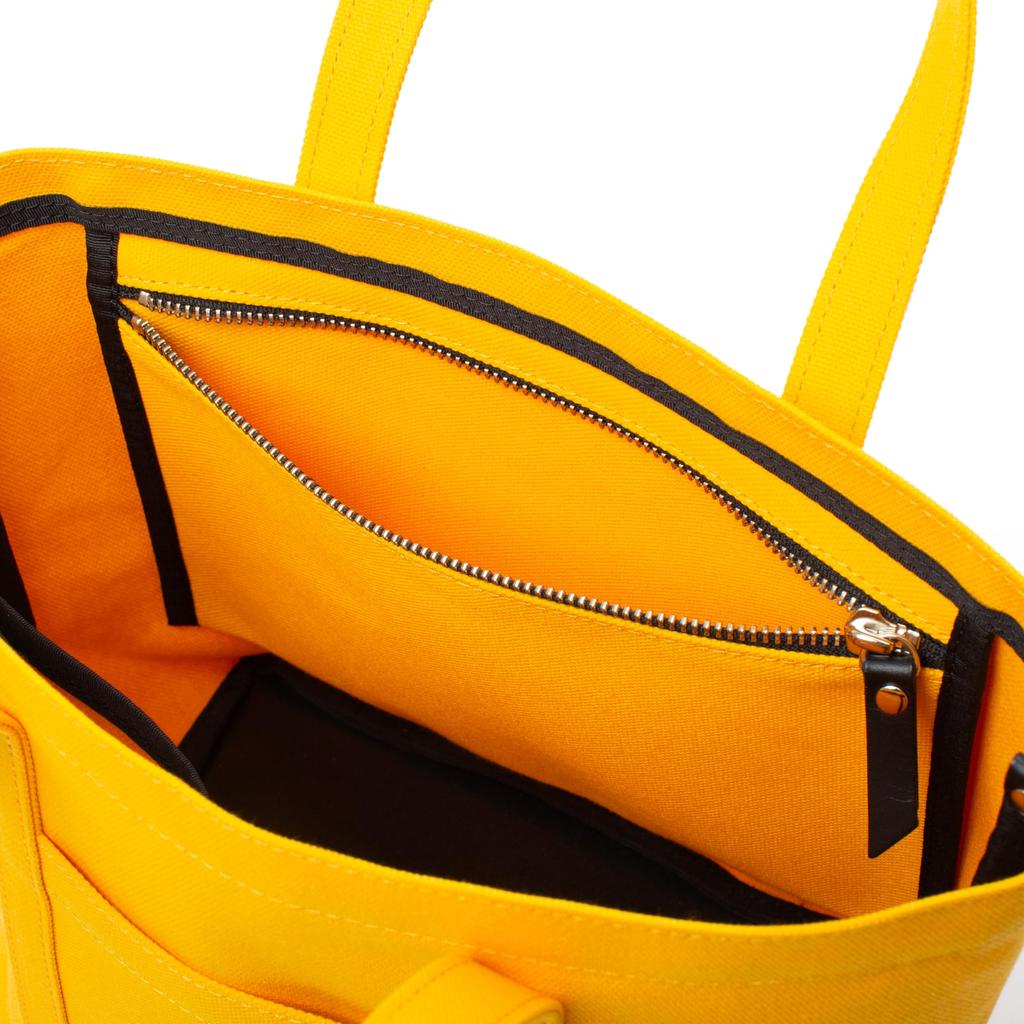 of Tote Mild Water Made in KOKO NI IRUYO Series [Essence Poison] Women's Bag, Repellent, Japan, Canvas, Cowhide, QYQ-3245 (Yellow)