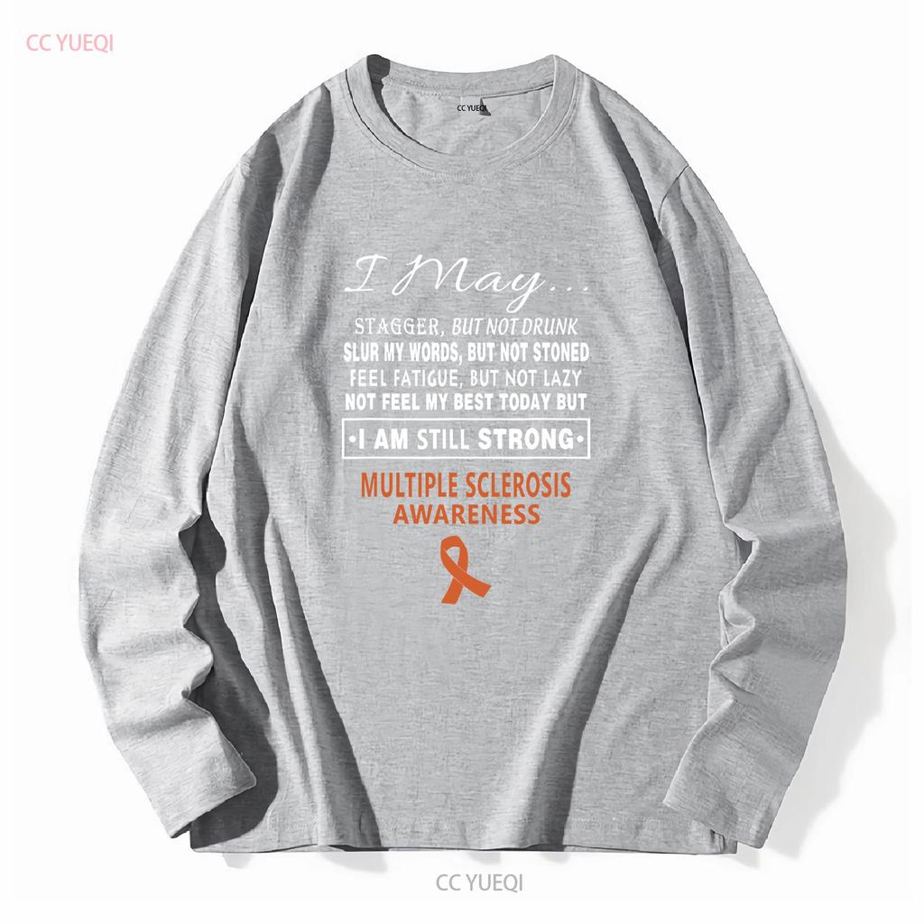 Multiple Sclerosis Awareness T Shirt vintage Washed Unisex Comfortable Versatile Stylish homme Top For Everyday Wear Casual