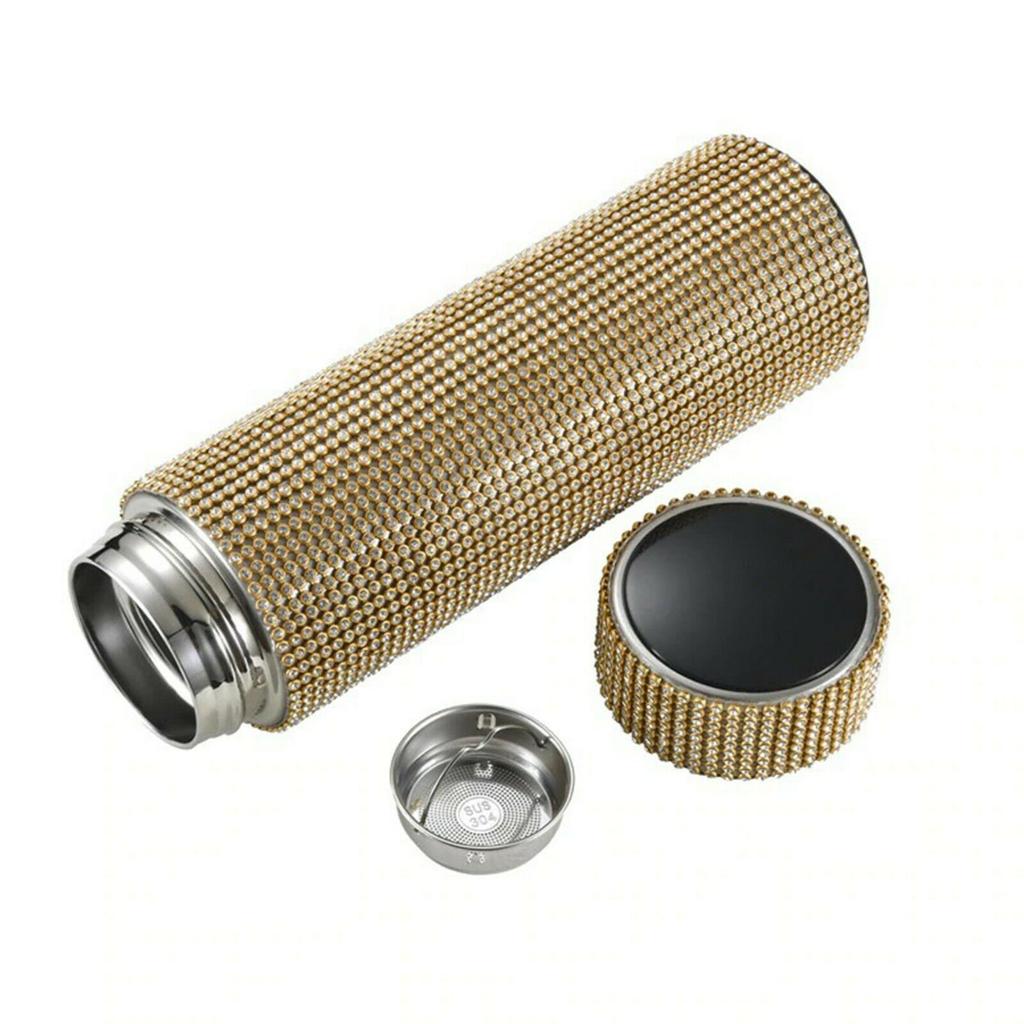 Creative Diamond Thermo Bottle Water Bottle Stainless Steel Smart display 00ml