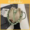 Small Woven Water Bucket Bag With Drawstring Closure For Everyday Use