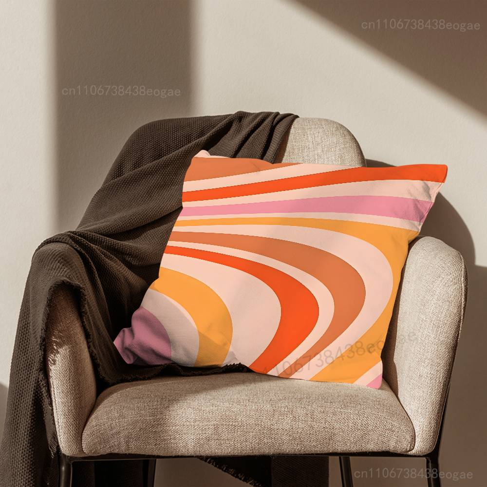 Abstract Art Swirl Graffiti  Pillow Case For Room Sofa Cushion Cover Suitable For Home Bedroom Decoration And Protector