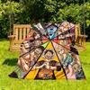 1PC One Piece Characters Outdoor Blanket Lightweight Flannel, Soft & Warm, All-Season Use for Sofa, Outdoor, Camping, Living Room, Office83