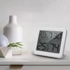 Digital LCD  Hygrometer Humidity Meter Room Indoor Temperature Clock
