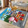 1pc Robocar Poli Adventure Carpet for Playroom Bedroom Living Room Sofa Home Decor,kids Game Area Rug Non-slip Floor Mat Y730150
