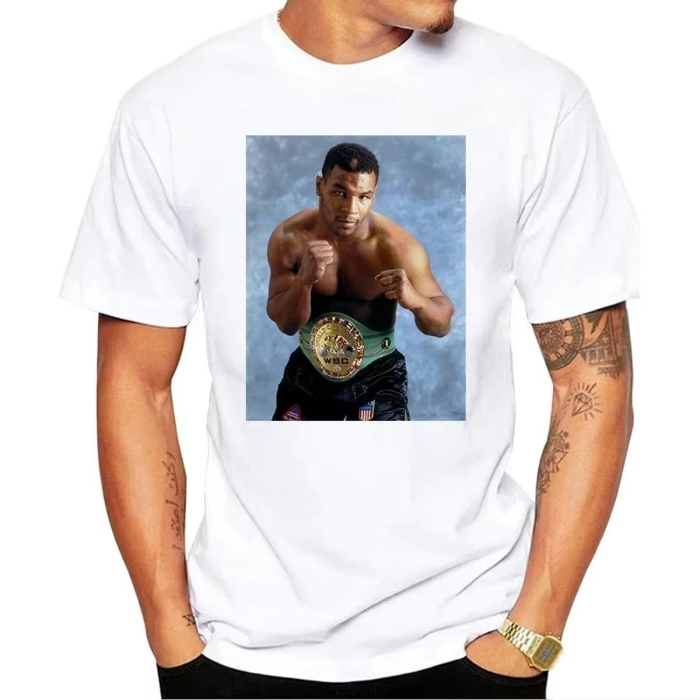 Camiseta de verano para hombre, camiseta retro de boxeo de Mike Tyson, divertida camiseta retro de verano, regalo para hombre