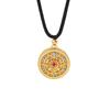 New Chinese Five Blessings Complete Hollow Pendant Ancient Compass Necklace Pendant Retro Sweater Chain Jewelry