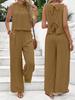 Women's Sleeveless Vest and Long Pants Set - 2026 Summer Fashion Arrival