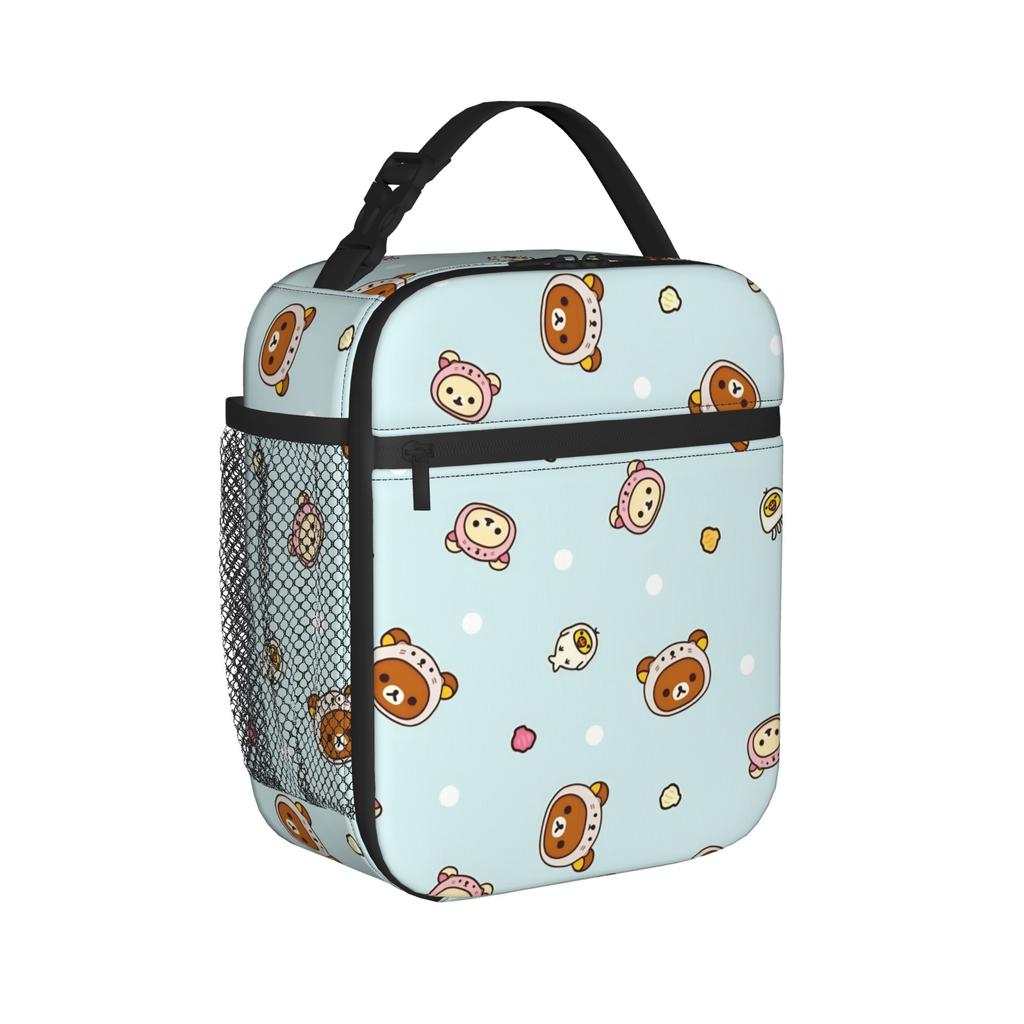 Cartoon Rilakkumas Thermal Insulated Lunch Bags for Work Reusable Food Container Bags Thermal Cooler Lunch Boxes