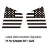 Black Rear Side Quarter Window Decal US Flag Sticker For 2011-2022 Dodge Charger