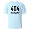 404Not Found Print T-Shirt Summer Tees For Men Women  Cotton O-neck Oversize Casual Short sleeved Tops
