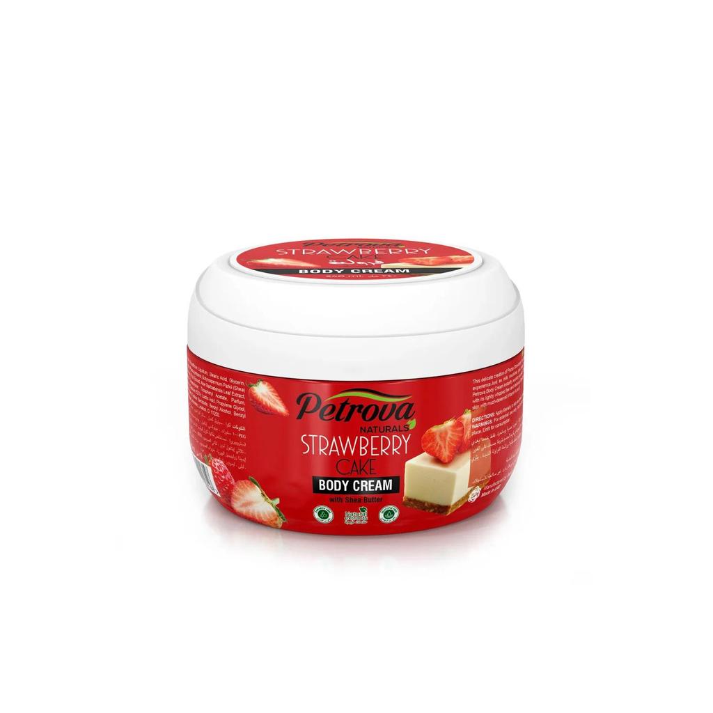 Body Cream Strawberry Cake Naturals - 240 Ml Petrova