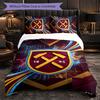 West Ham United Calcio Set Biancheria da Letto 3 Pezzi Morbido Set Copripiumino con Federe Set Decorazione Camera da Letto per la Casa