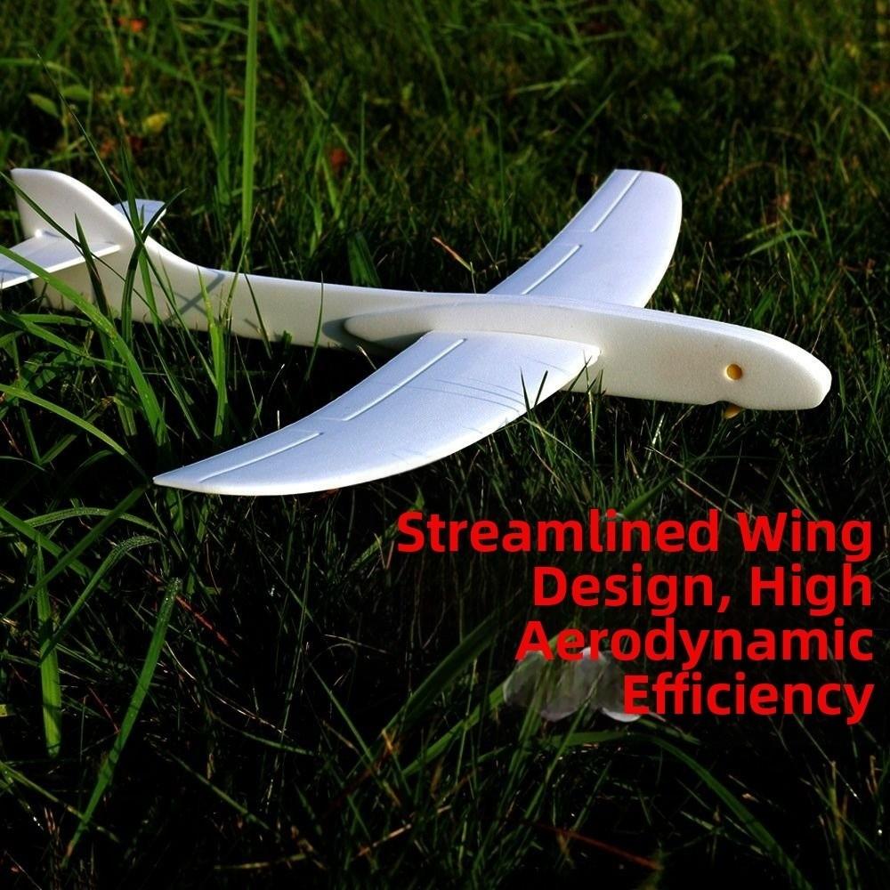 High Quality Pp Foam Foam Airplane Launcher Toy Ligthweight 29*27.8Cm Bubble Plane Glider Hand Throw Catapult Plane Toy Outdoor