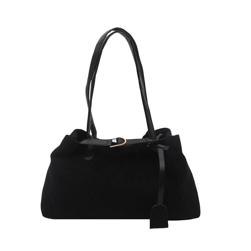 Herbst und Winter Retro große Kapazität Wildleder Tasche Damen 2025 Neu Lässig Pendler Schultertasche Tragbare Tote Bag