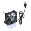 Akıllı USB 80mm Soğutma Fanı USB ile Çalışan Soğutma Fanı Otomatik PC Yönlendiriciler Sıcaklık Kontrollü Fan Yönlendiriciler için