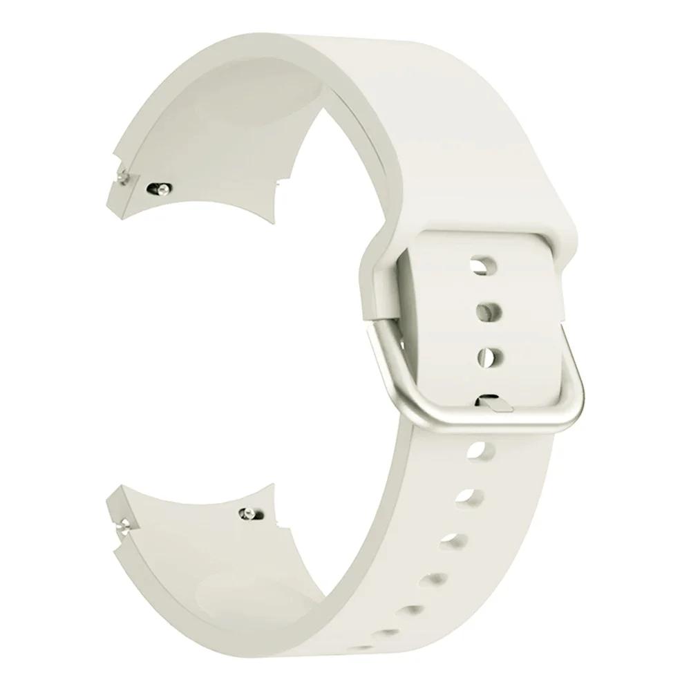 Silicone Strap For Samsung Galaxy Watch 7/6/5/4 40mm 44mm Color tonal buckle bracelet For Galaxy 6 Classic 43mm 47mm 5 Pro Belt