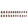 Coffe Milk Color Simple False Nails 24 Pieces Natural Lightweight Comfortable Wear