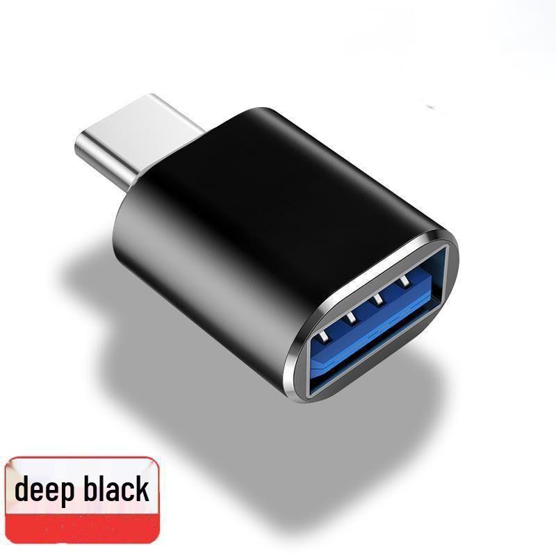 Type-C Dual Port USB OTG Adapter: Charge, Connect Flash Drives, Read Cards, Transmit Data, Play Audio