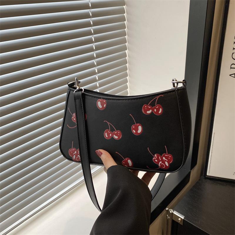 

Women s bag Fashion small square bag Versatile classic shoulder bag Premium sense Portable messenger bag Underarm bag чёрный