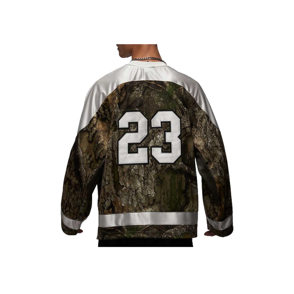 Jordan Бруклин 23 Realtree Удобная, приятная для кожи Мужская хоккейная майка с длинным рукавом Мужская майка IB3965-222