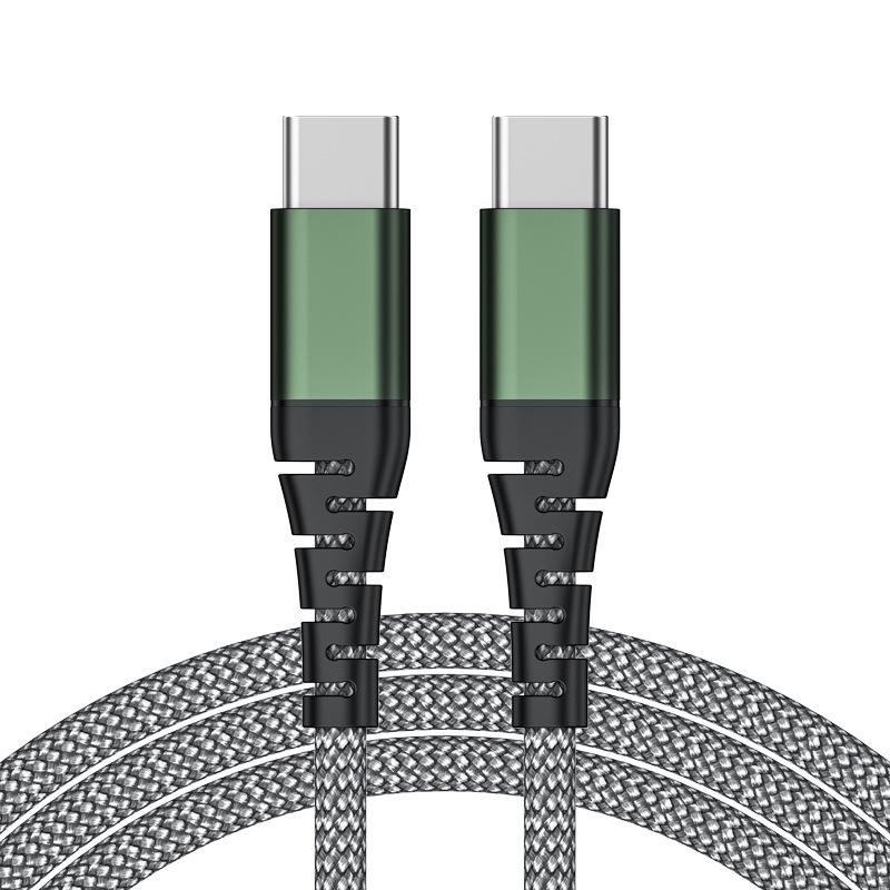 100W 5A USB-C to USB-C Fast Charging Braided Cable for Apple 16 1 meter