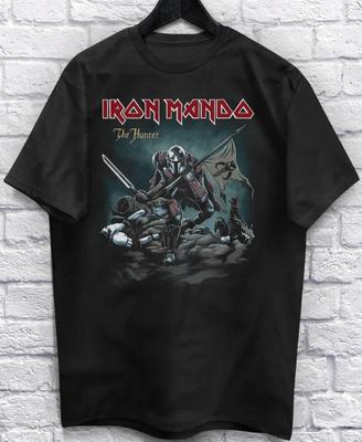 Iron Mando The Hunter War Heavy Metal Funny Metalhead Shirt Music Parody T-shirt Unisex T-Shirt