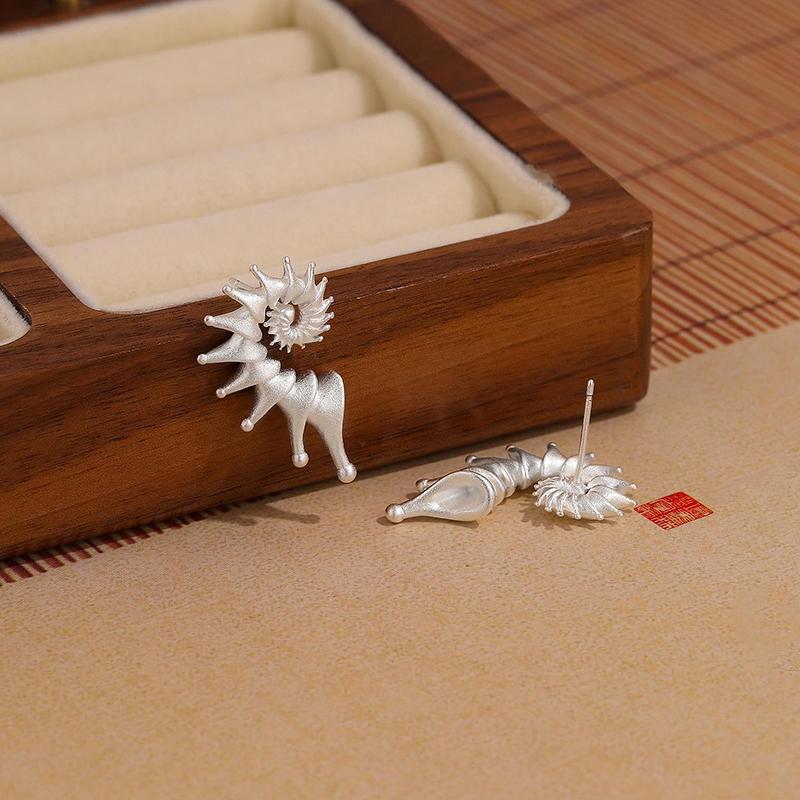 Conch Stud Earrings Vintage Style For Women Men'S Jewelry Accessories Party Gifts